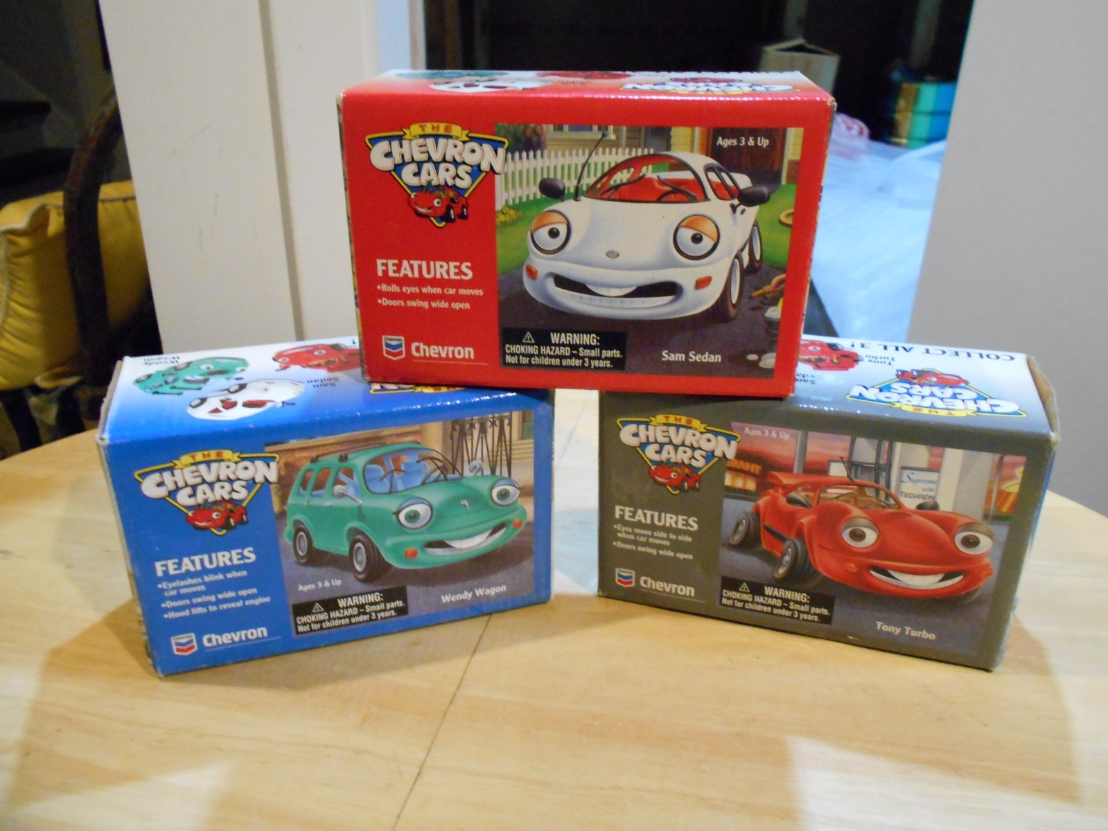 THE CHEVRON CARS SET OF 3 NOS 1996
