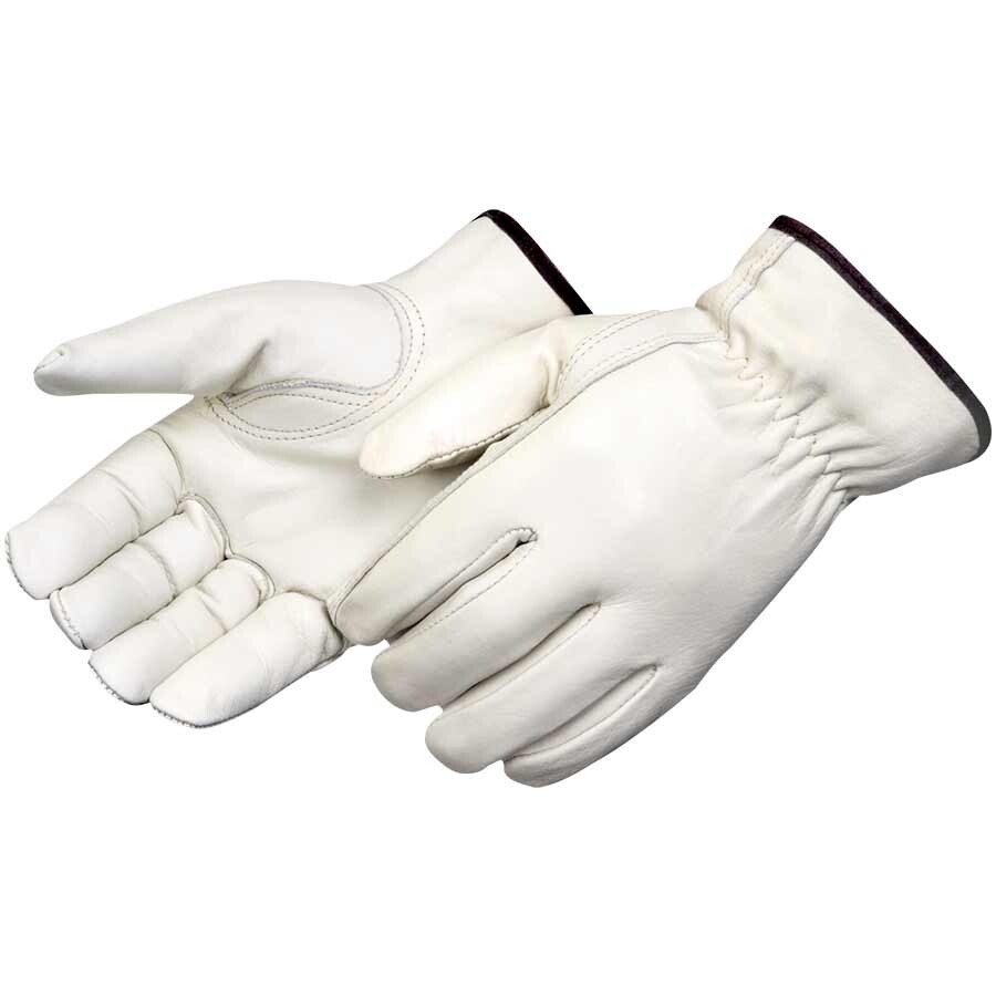 24 Pair Pack, Cowhide Grain Leather Drivers, Work Safety Gloves (PPE) All Sizes