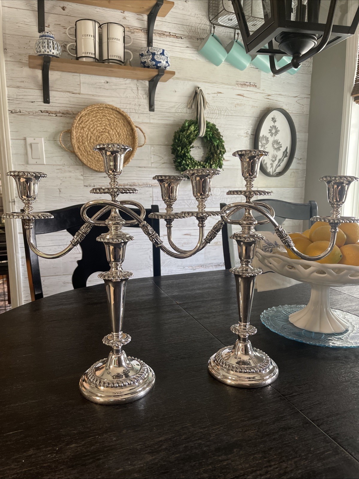 Antique Heavy Pair of 16\