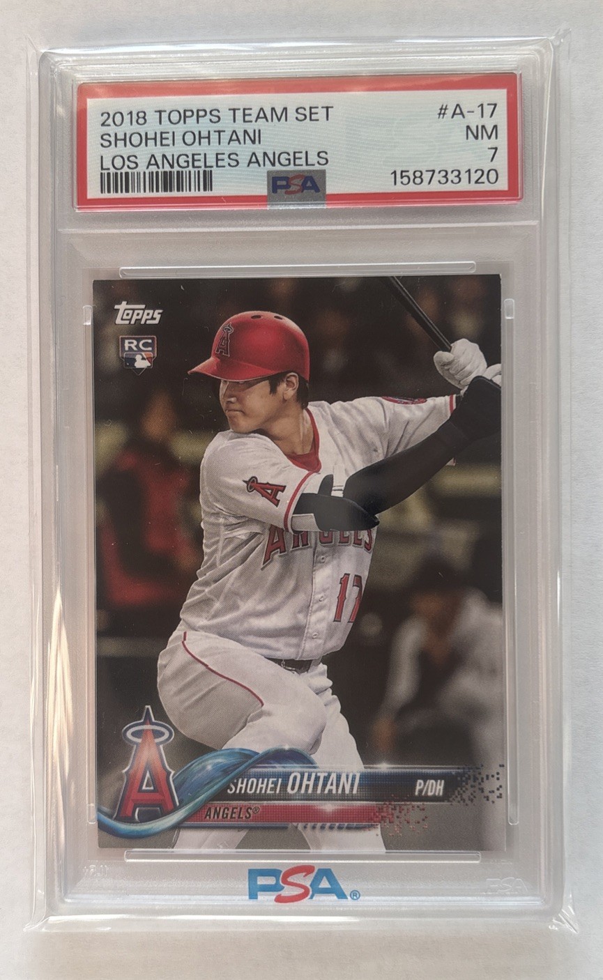 2018 Topps Team Set #A-17 Shohei Ohtani RC PSA 7 NM Near Mint Rookie LA Angels 