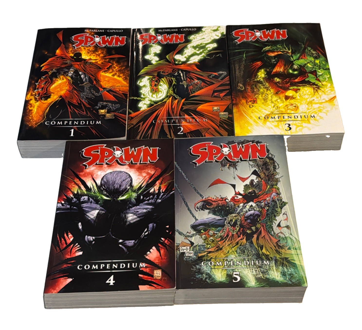 Spawn Compendium Lot Vol 1 2 3 4 5 Color TPB Issues 1-250 Todd McFarlane Image