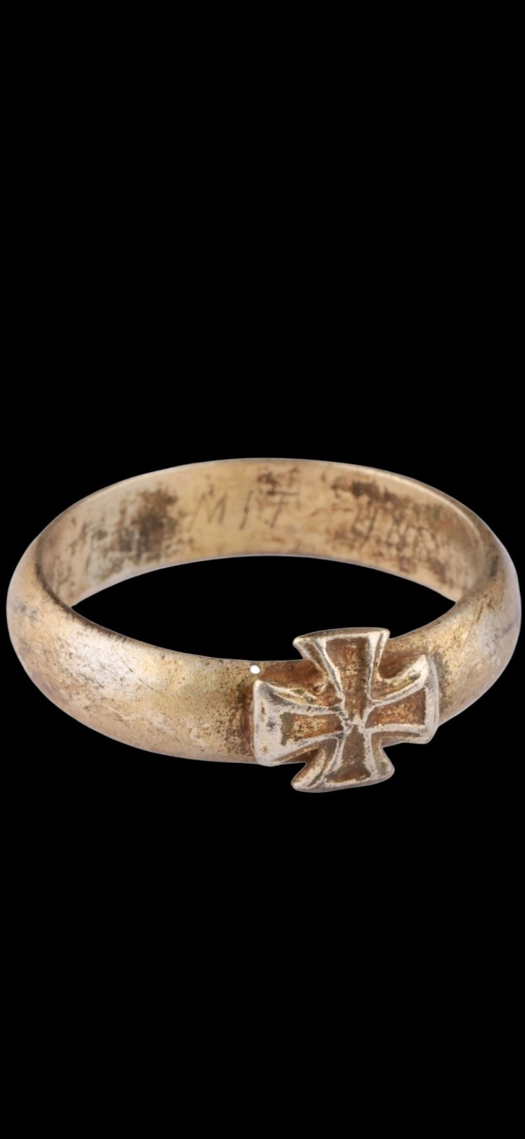 Antique Ww1 Ww2 Era Central European Ring Unique 