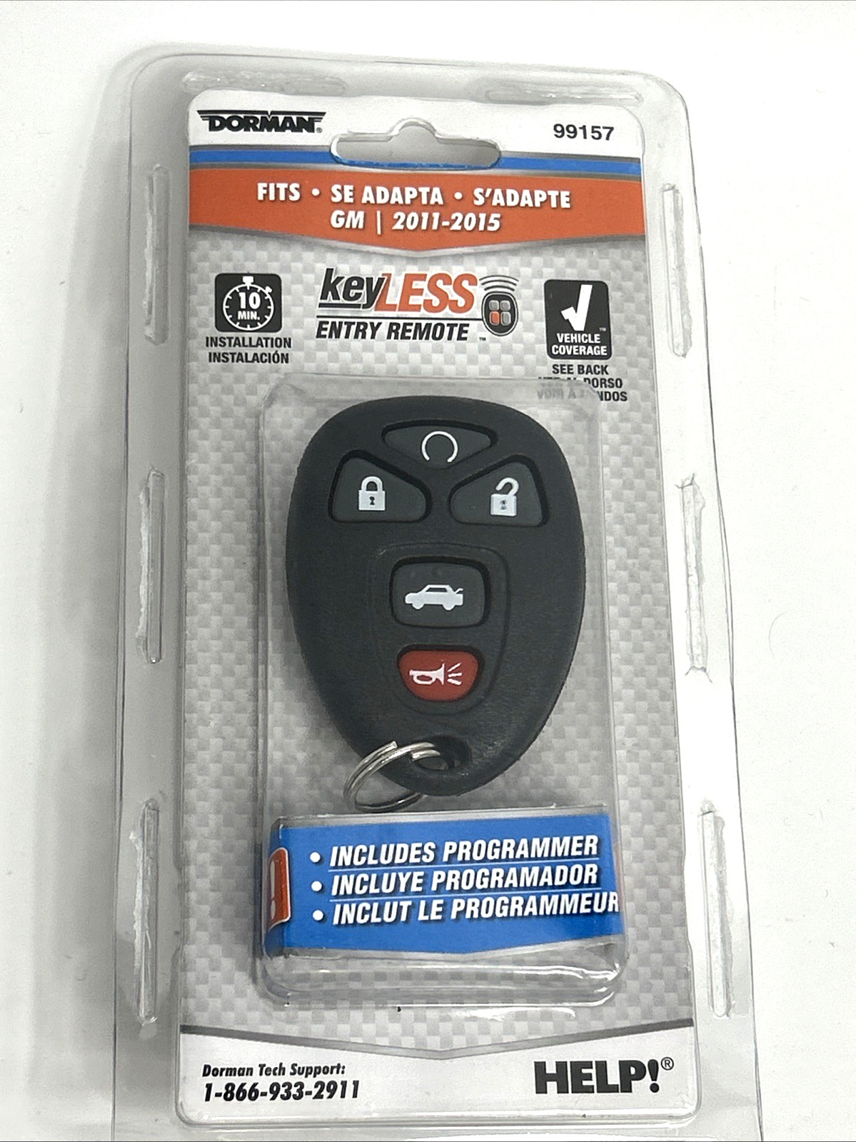 Dorman 99157 Keyless Entry Remote 5-Button For 2011-2015 Impala / Lucerne *NEW*