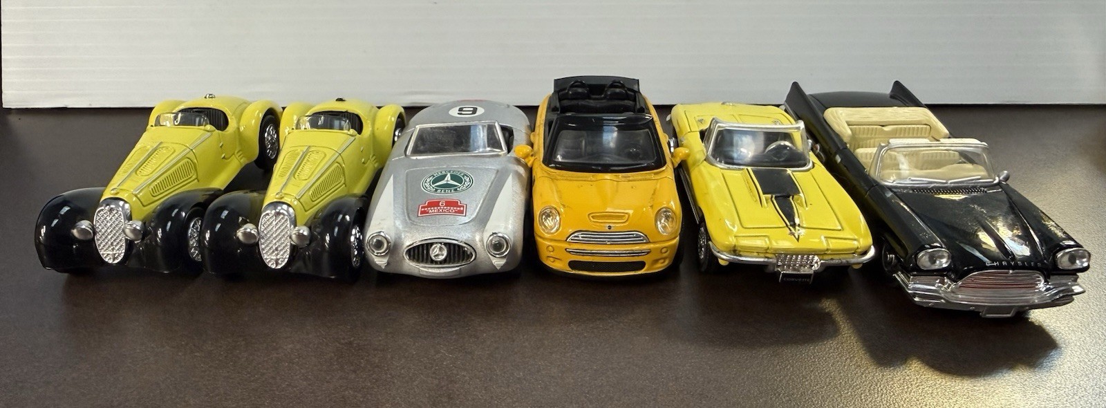 1:43 Scale Vintage Diecast Model Car Lot (6 Cars) - New-Ray City Cruiser  & More