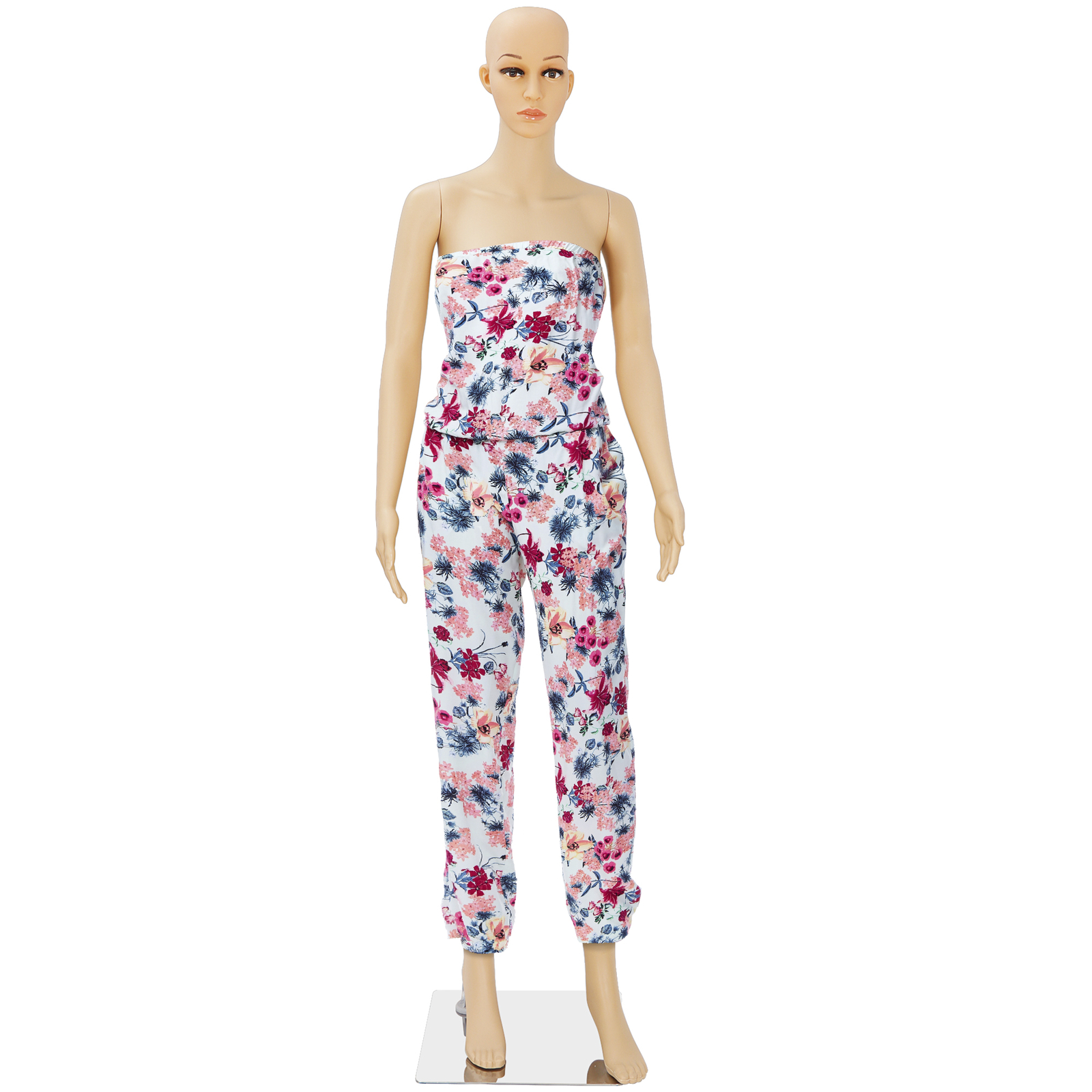 Female Mannequin Full Body PP Realistic Display Head Turns Dress Form with Base