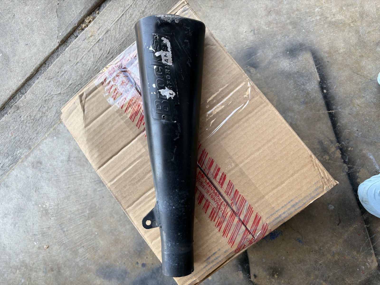 06-26 Kawasaki ZX14 ZX1400 Shorty Slip On Exhaust Brock\'s Performance(LEFT SIDE)