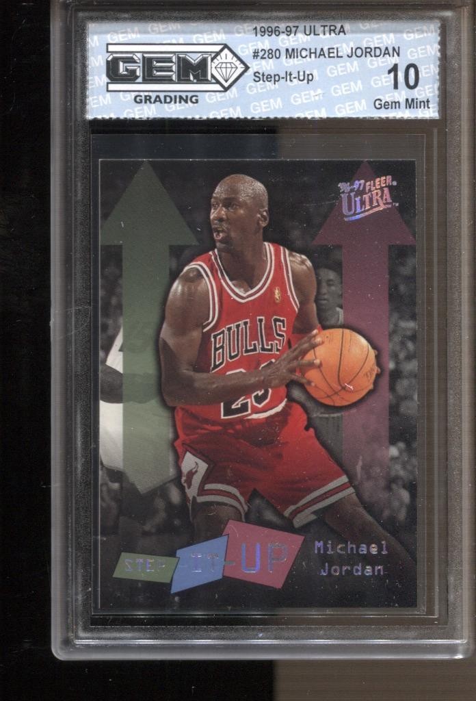1996-97 Michael Jordan Ultra #280 Step-It-Up Gem Mint 10 Chicago Bulls GOAT