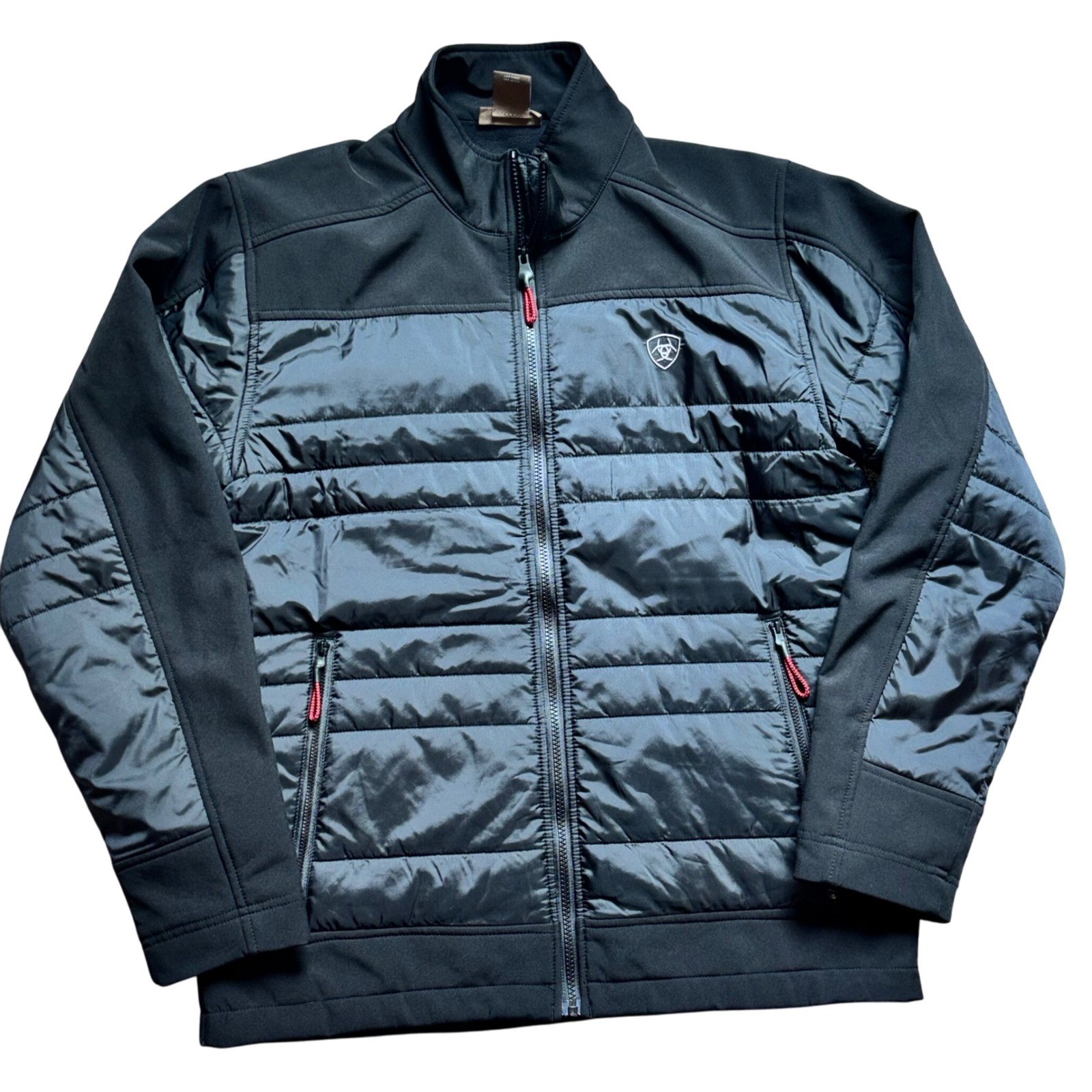 Ariat Jacket Coat Men\'s Elevation Insulated Full Zip Puffer Black Size Medium