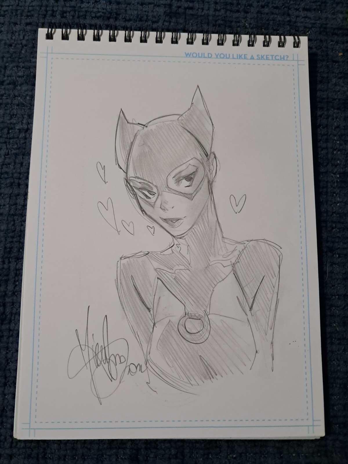 Mirka andolfo original sketch art catwoman Mirka andolfo original sketch art catwoman