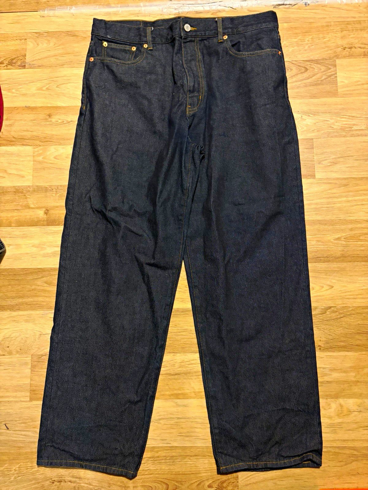 Palace London Men’s Dark Wash Blue Denim Straight Jeans Regular Fit 34 Palace London Men’s Dark Wash Blue Denim Straight Jeans Regular Fit 34