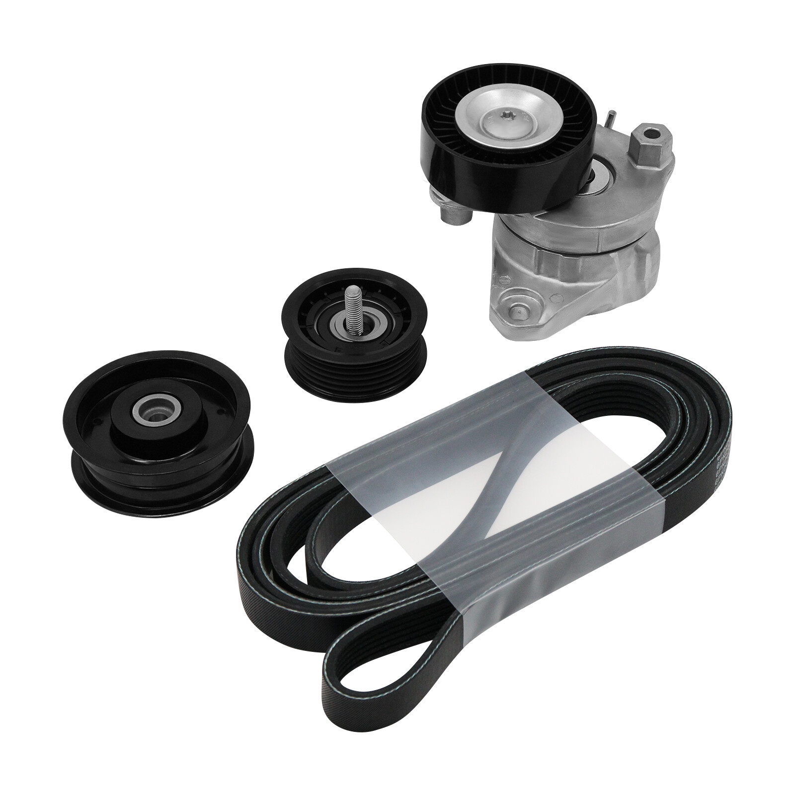 Engine Drive Belt Tensioner & Idler Pulley Serpentine Belt kit For Mercedes-Benz
