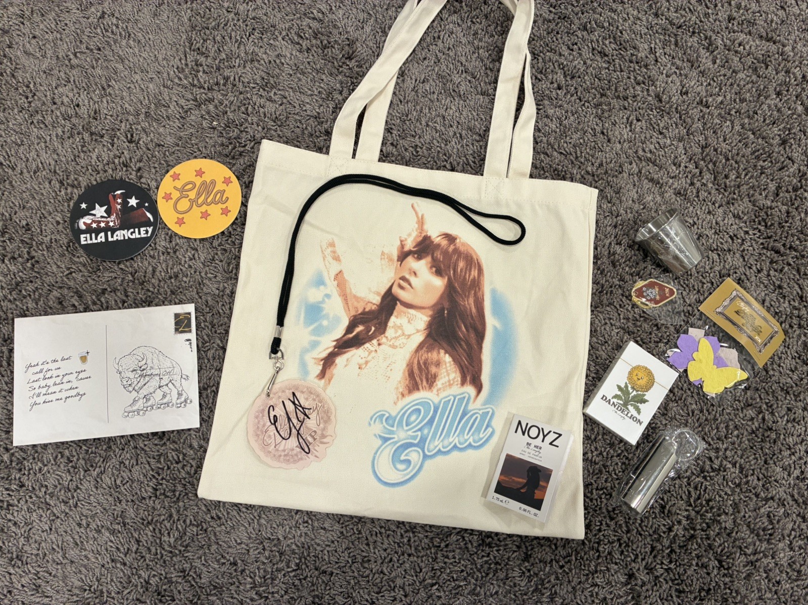 Ella Langley Signed VIP Laminate Ultimate VIP Merch Package Dandelion Tour 2026 