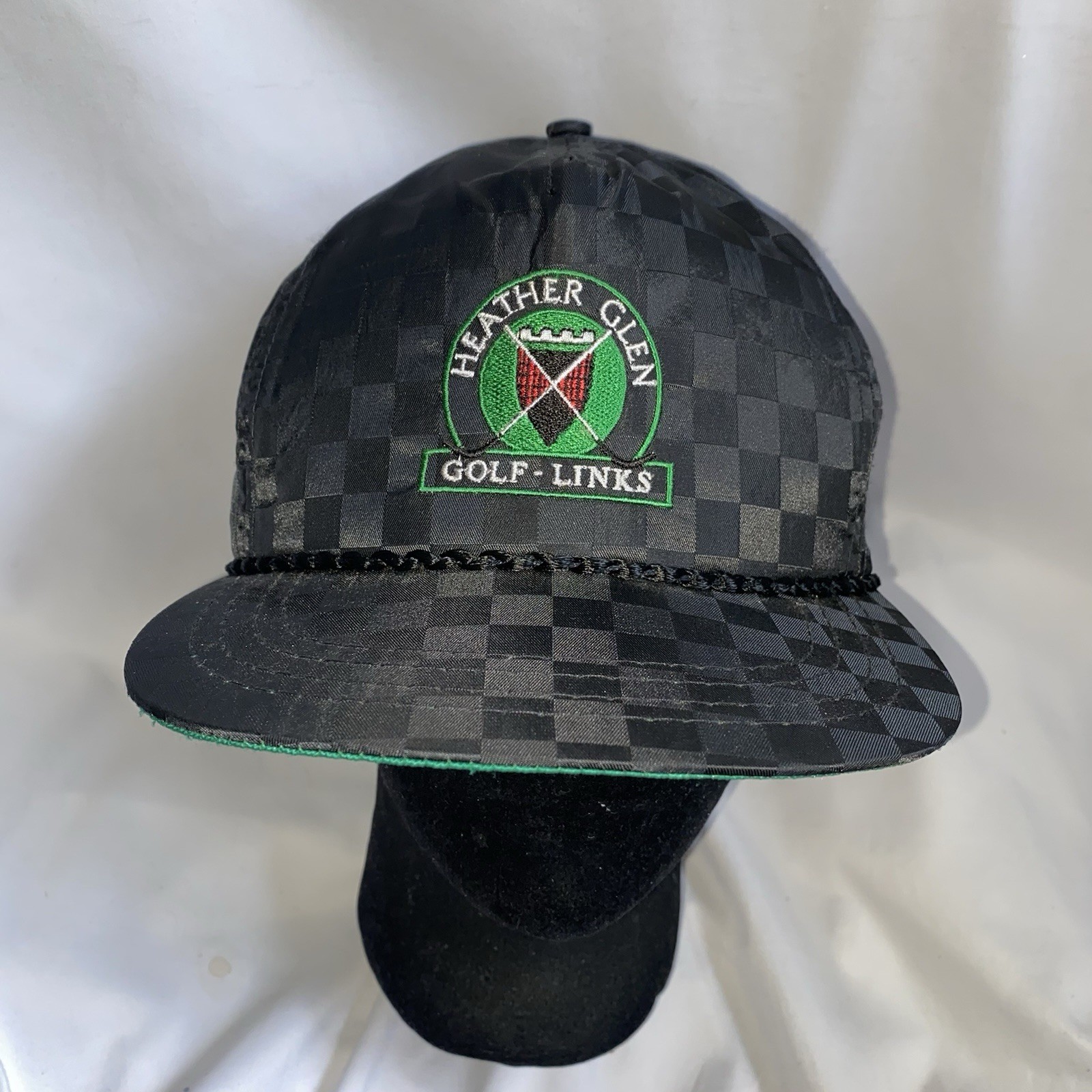Vintage Heather Glen Golf Links Cap Hat By Derby Cap Made In USA