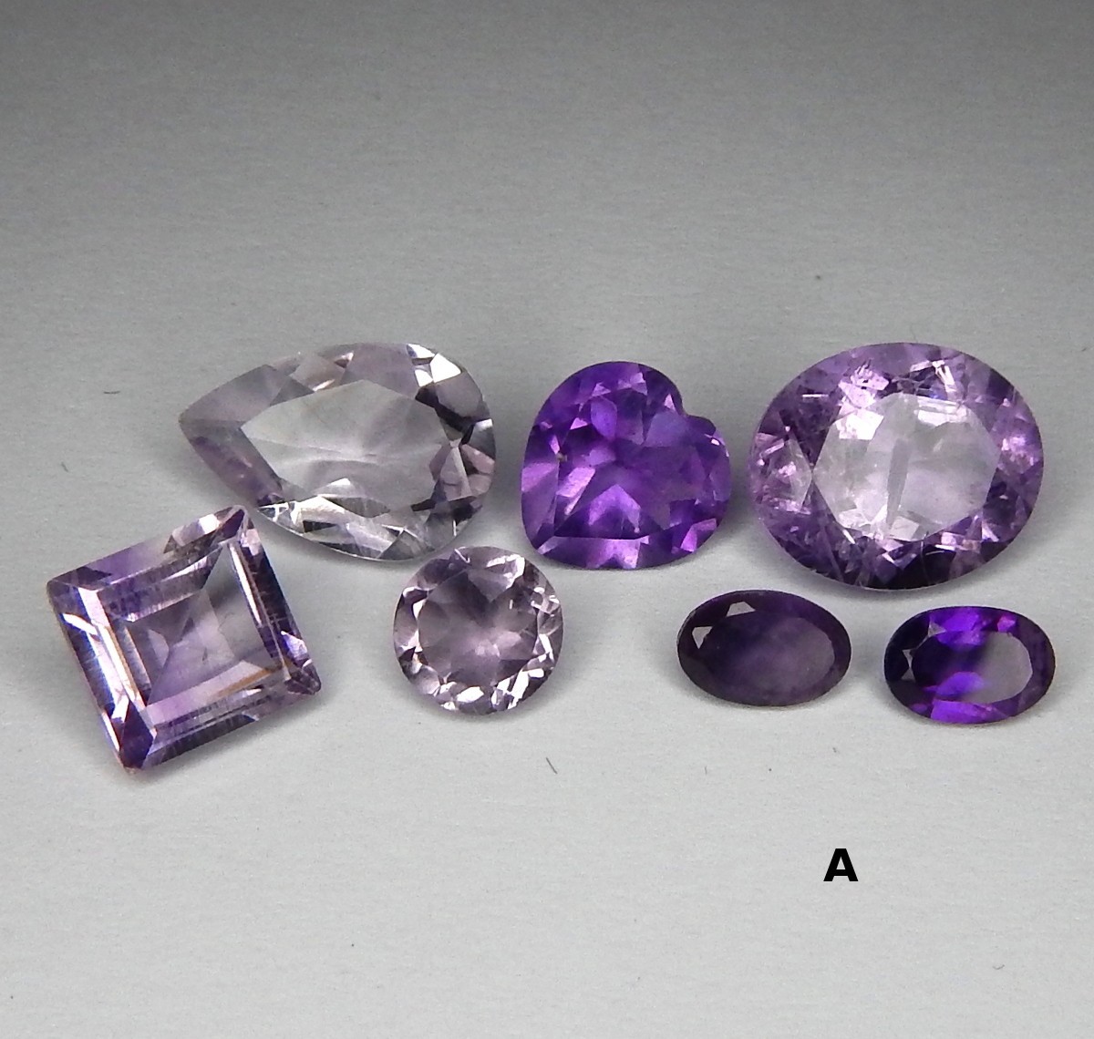 Huge 10ct Lot Unheated Purple Amethyst Natural Earth Mined Faceted Gems Brazil