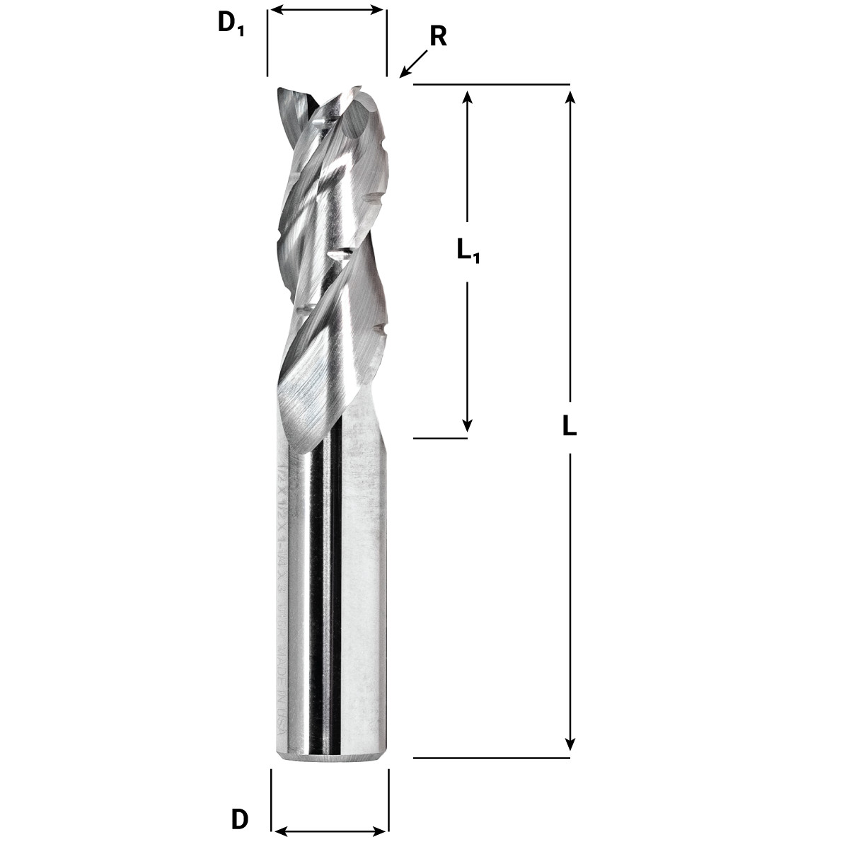 GWS Tool Group 3/4 Solid Carbide End Mill For Aluminum GWS Tool Group 3/4 Solid Carbide End Mill For Aluminum
