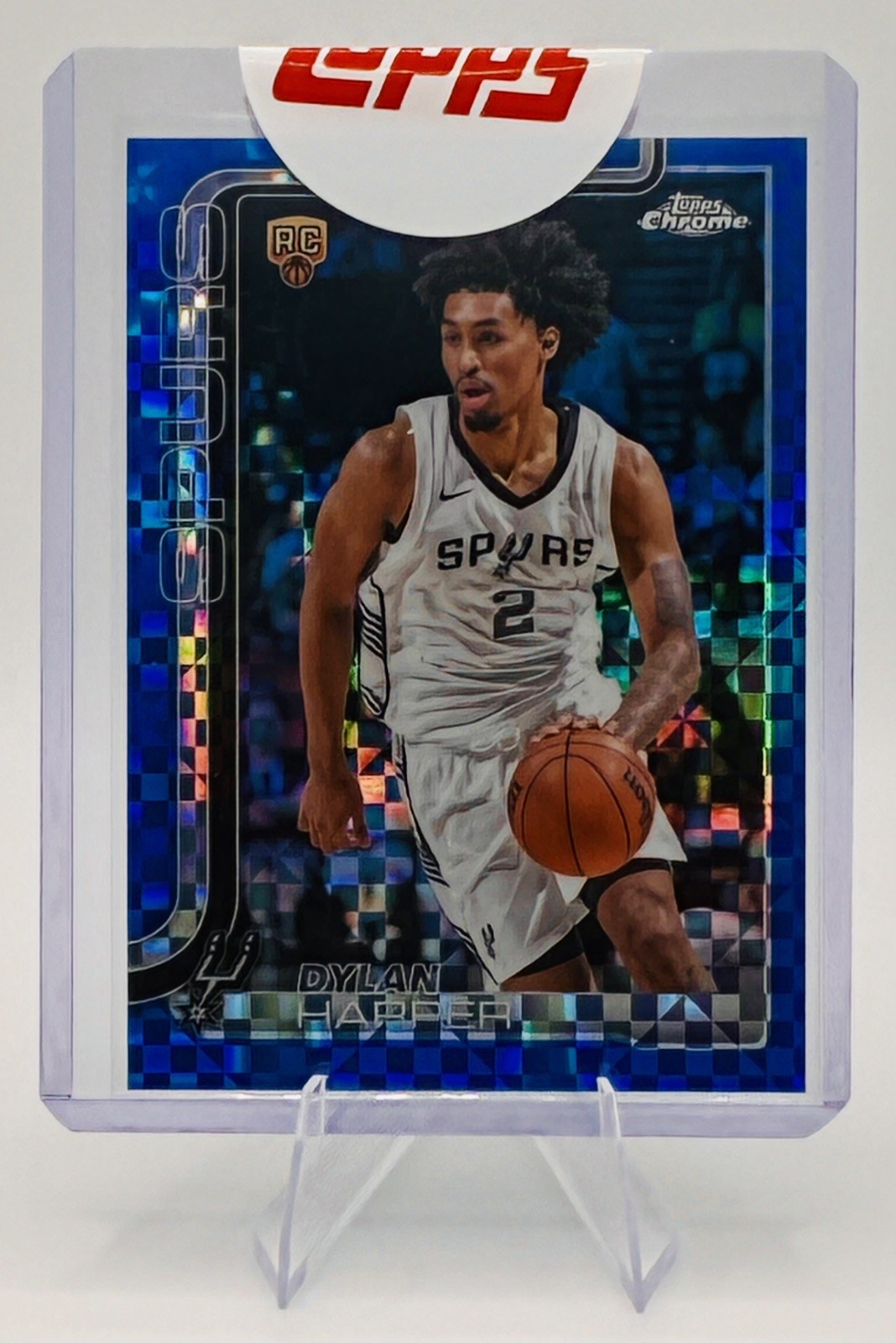 2025-26 Topps Chrome Dylan Harper #252 Blue X-Fractor RC Topps Sealed Spurs