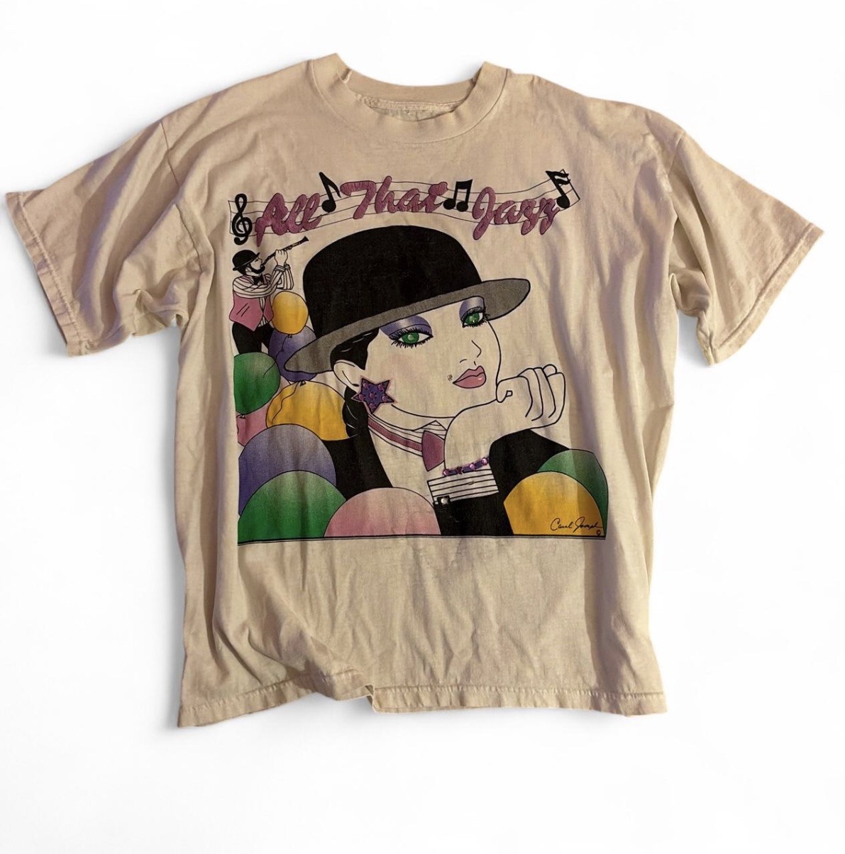 90s  shirt Graphic Print All That Jazz Carol Joseph vintage 
