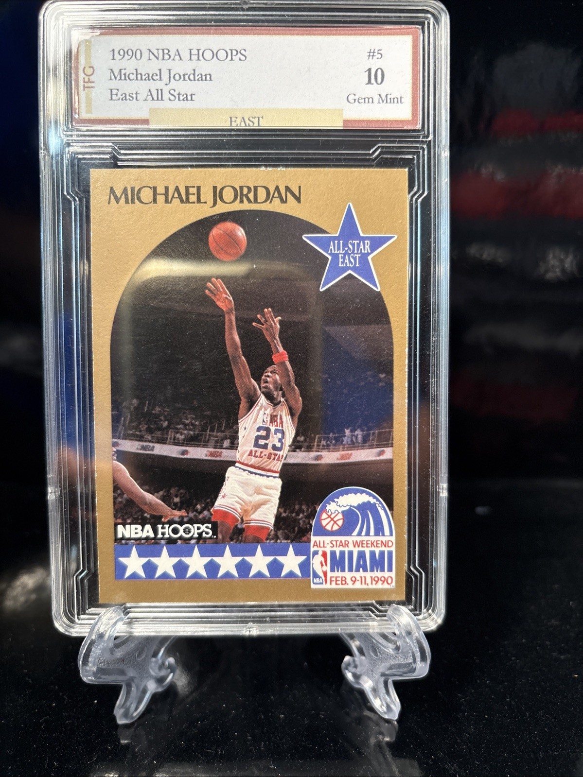1990 NBA HOOPS Michael Jordan East All Star #5 GEM 10 1990 NBA HOOPS Michael Jordan East All Star #5 GEM 10