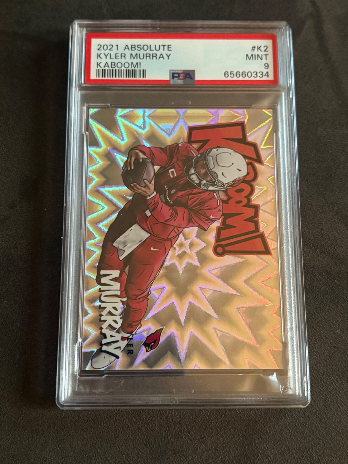 2021 Panini Absolute - Kaboom Kyler Murray #K2 - PSA 9 VIKINGS/CARDINALS