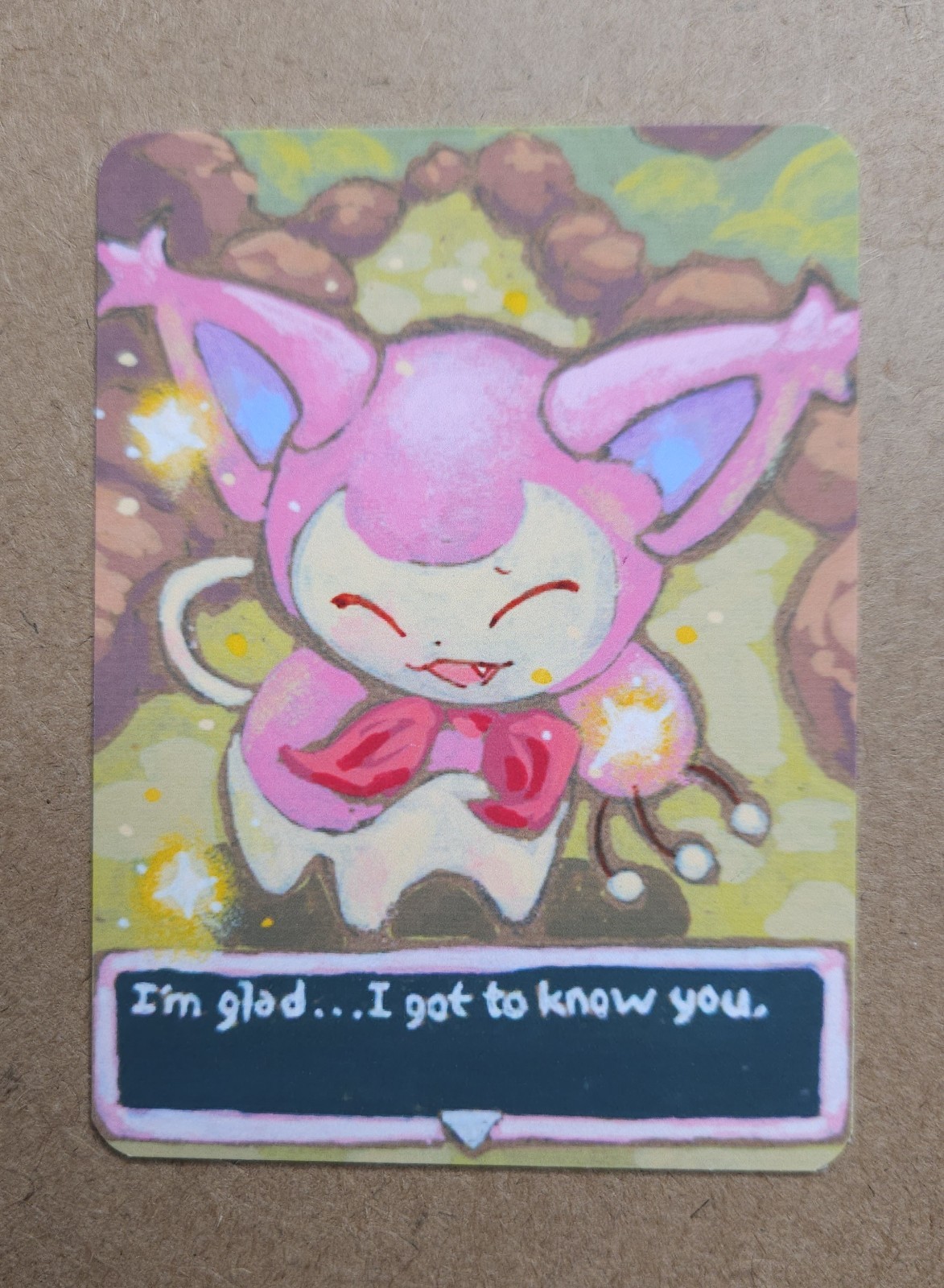 ACEO PRINT Original - Mystery Dungeon - 2.5 x 3.5 Art Card Cat Pokemon Signed