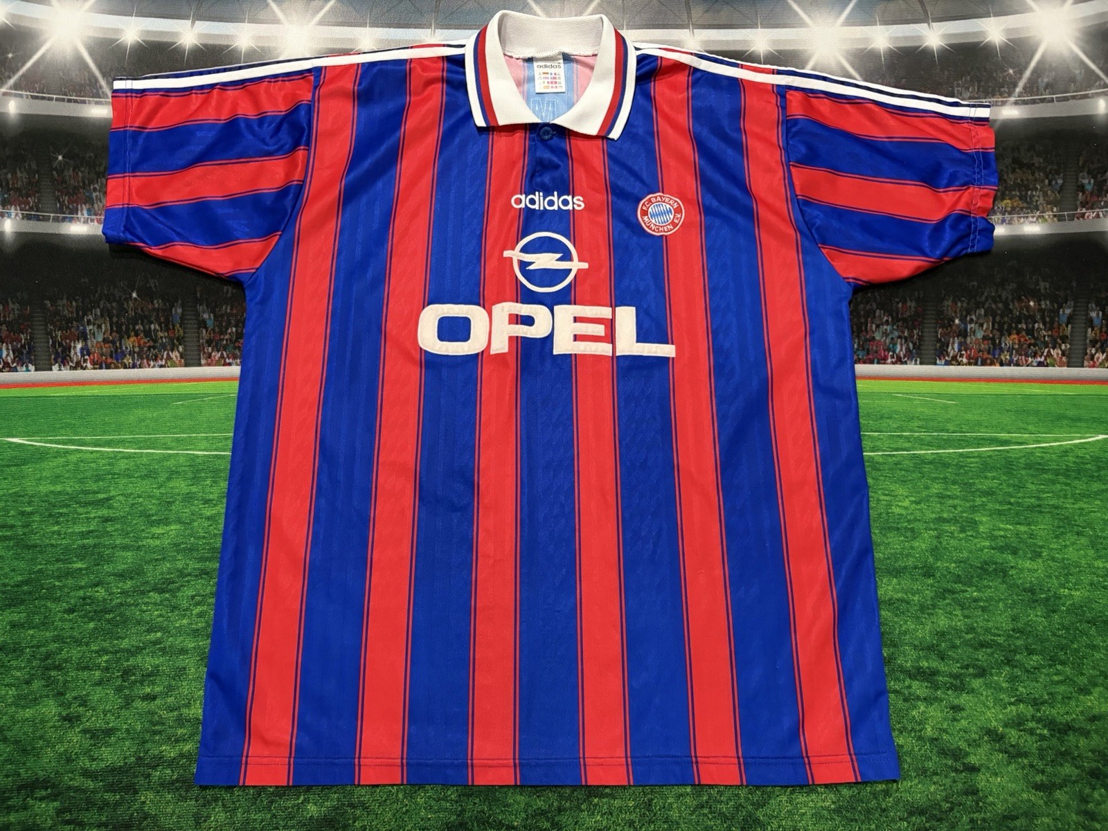 Bayern München Vintage 1995-97 Soccer Jersey adidas Size 2XL Preowned