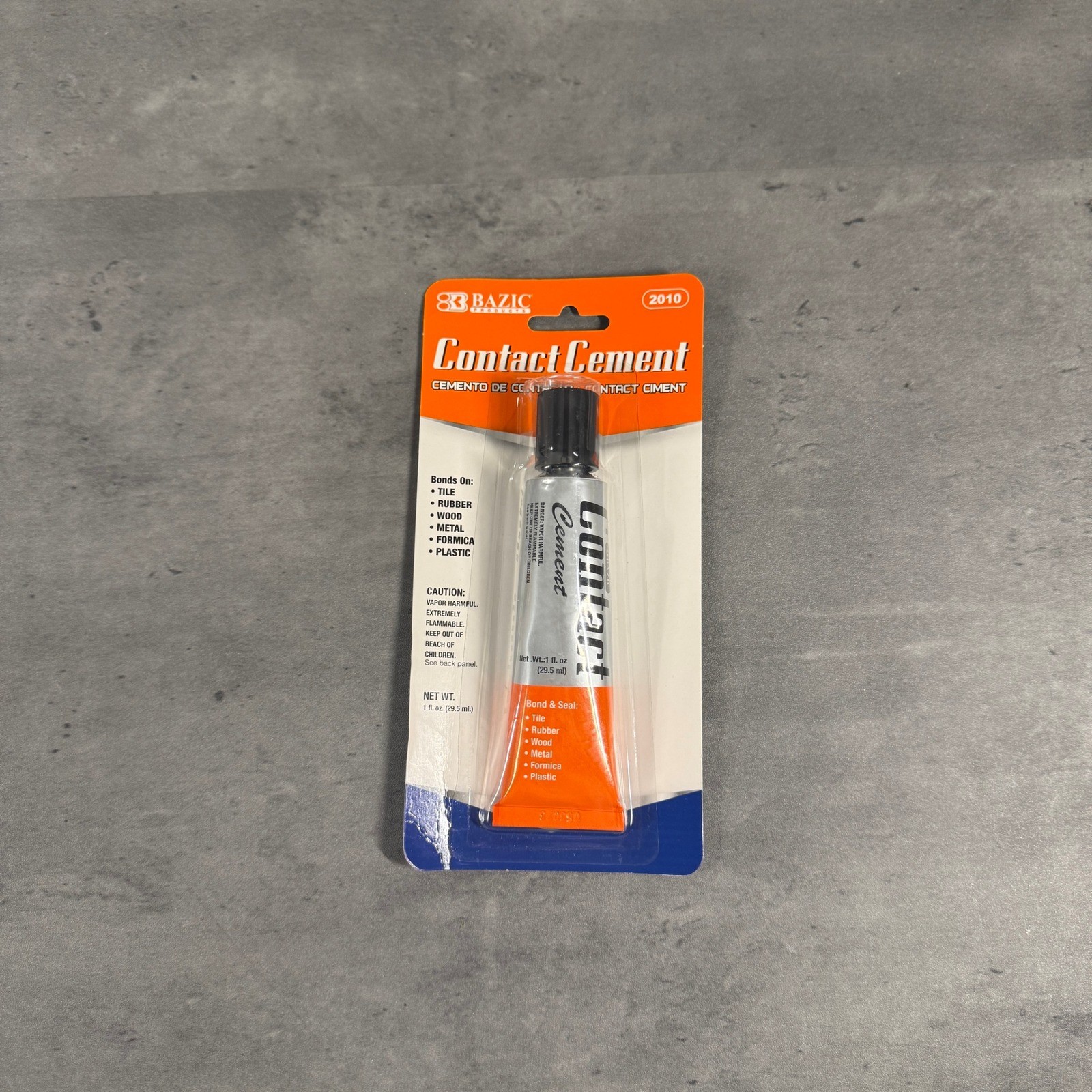 Bazic Contact Cement 1 fl oz Adhesive Glue 2010 Multi-Purpose Bond Seal NEW