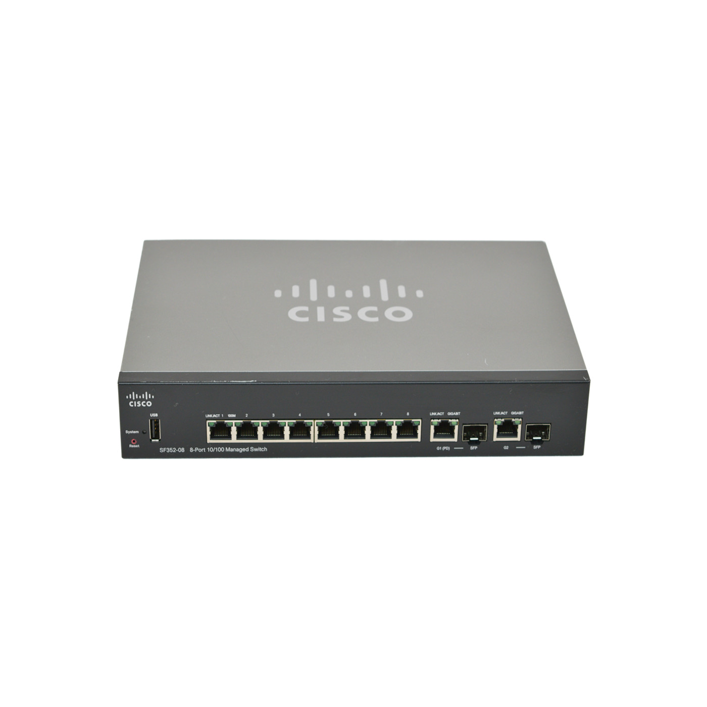 Cisco SF352-08-K9 8-Port 10/100 Managed Switch