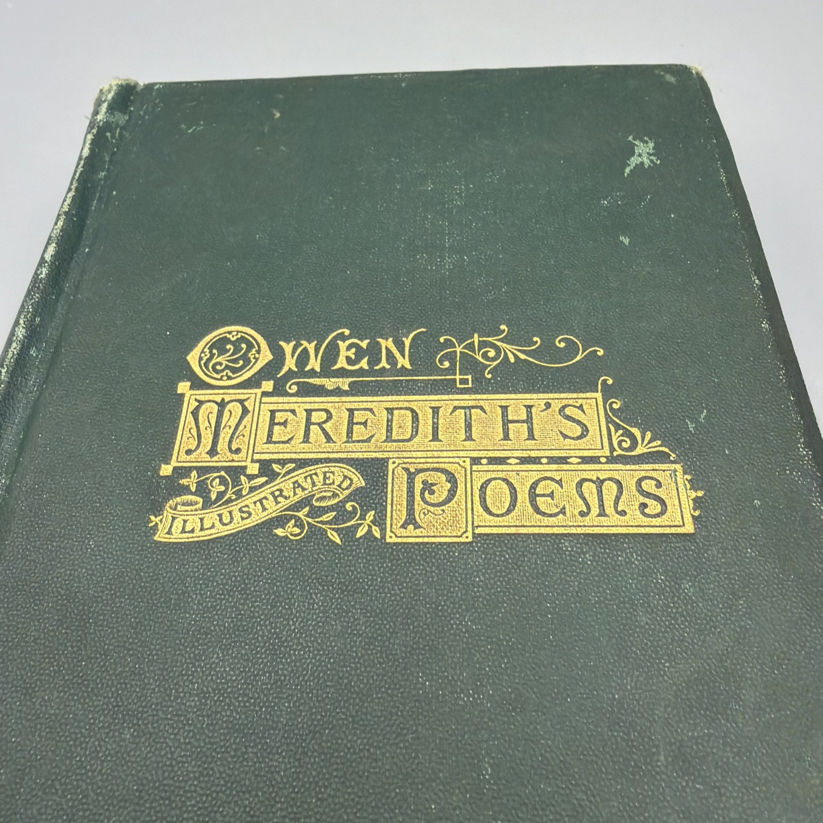 1875 First Ed OWEN MEREDITH’S Illustrated POEMS Book  The Political Works