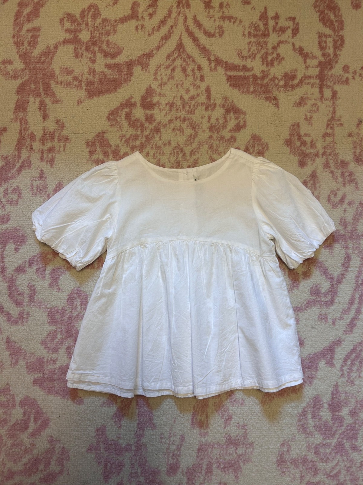 Janie and Jack Girls Puff Sleeve Top Size 12