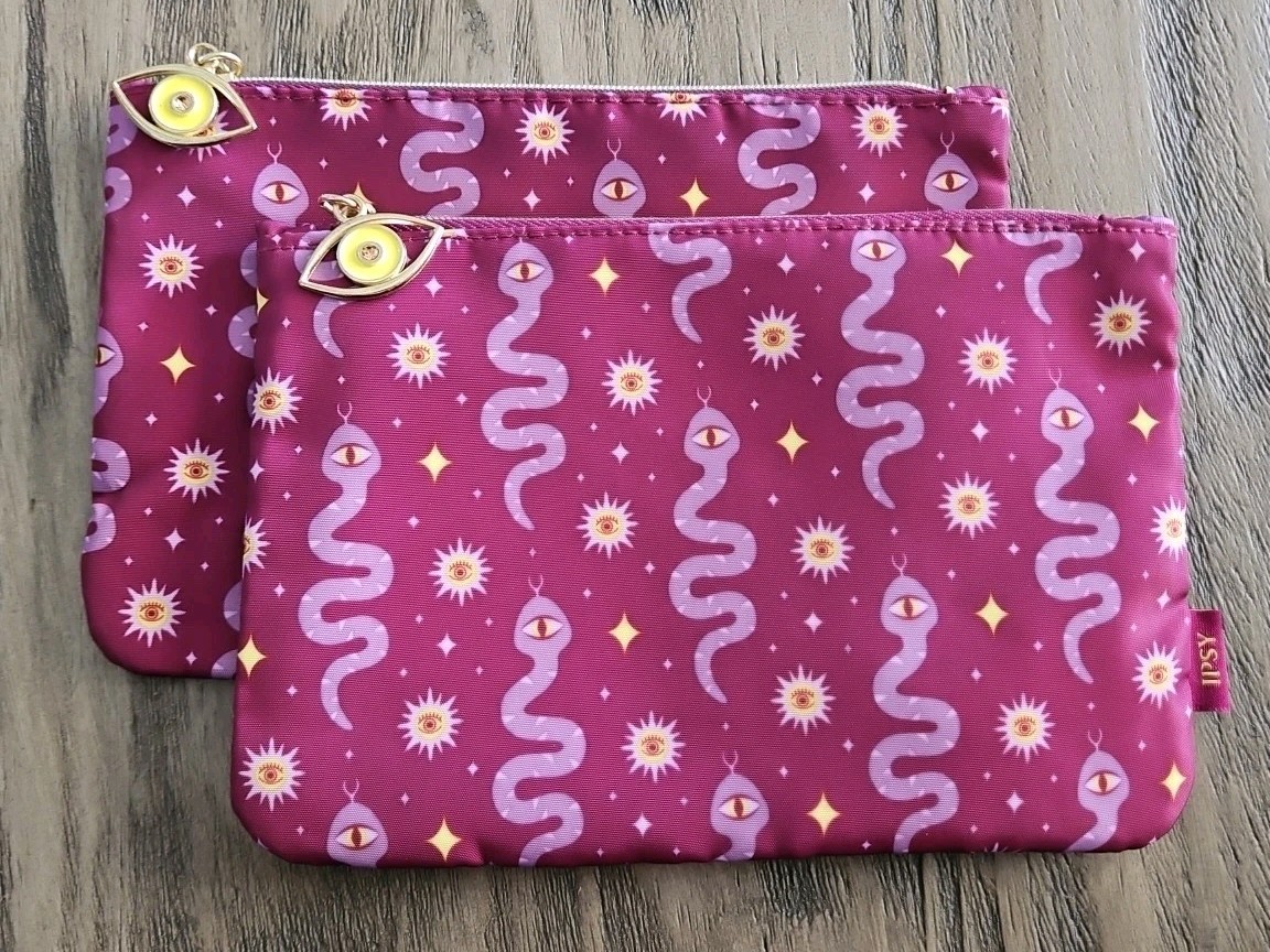 Set Of 2 Ipsy October Glam Bag 2025 Halloween Snake Bag Only