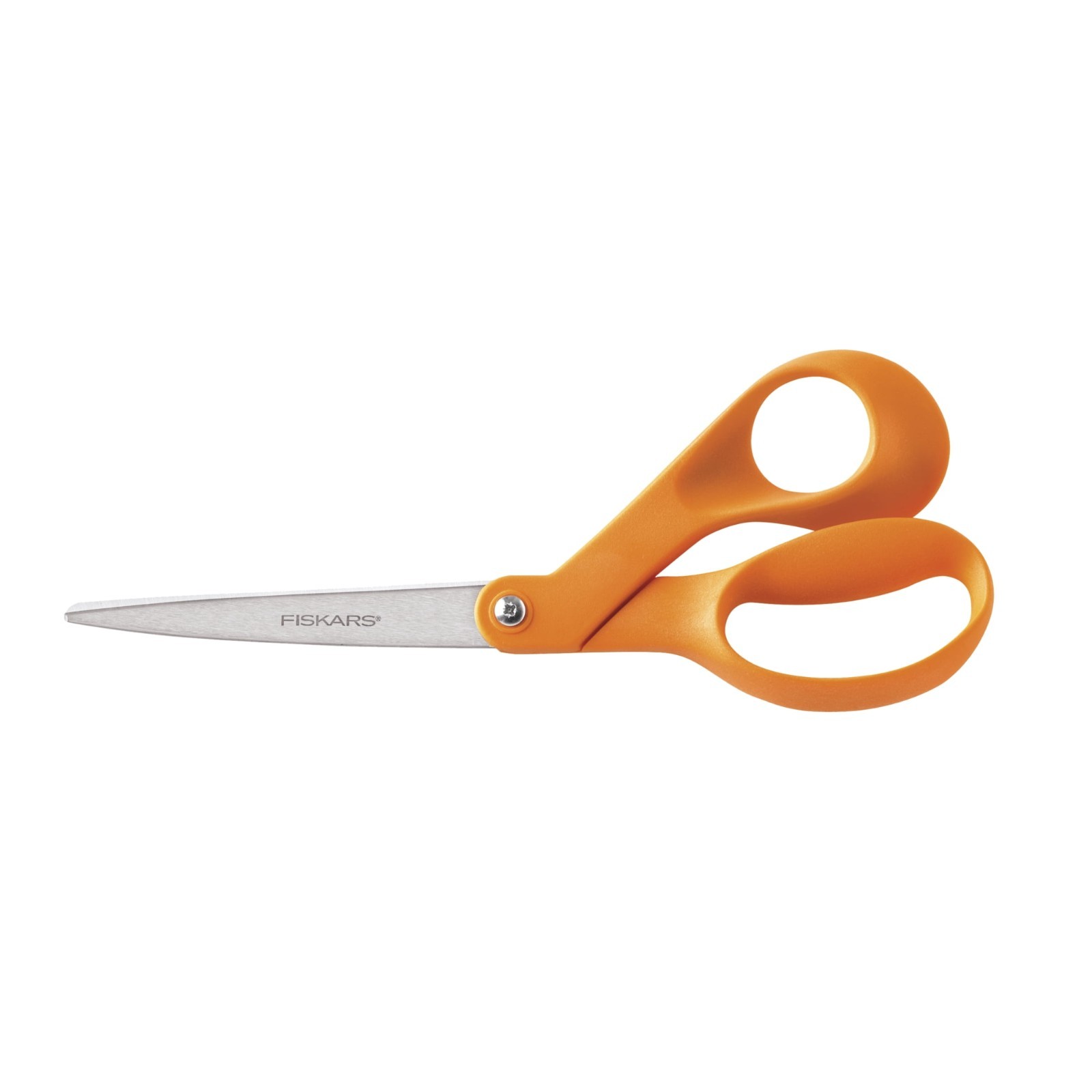 Fiskars 8 Inch Original, Orange Handled Scissors for Adults.