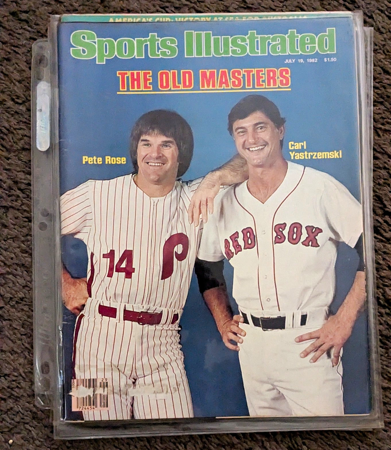 VINTAGE - PETE ROSE & CARL YAZ/SPORTS ILLUSTRATED July 1982 \