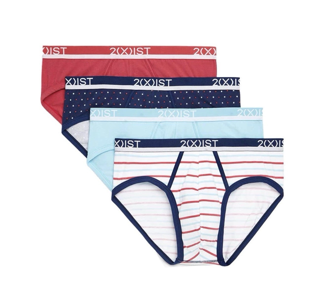 NWT . 2(x)ist. Men 4 Pack. NO SHOW Stretch Briefs. Rasberry Wine. MSRP $39.00 NWT . 2(x)ist. Men 4 Pack. NO SHOW Stretch Briefs. Rasberry Wine. MSRP $39.00