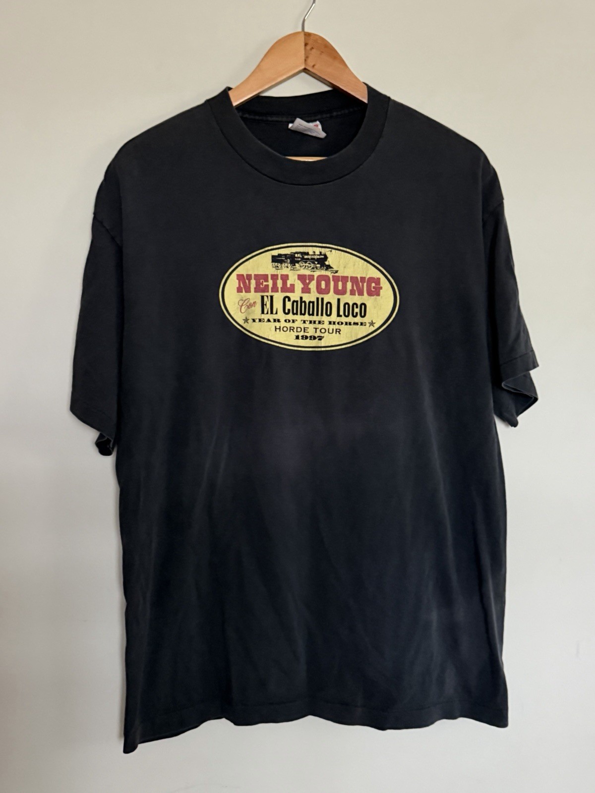 Vintage Neil Young Con El Caballo Loco Year of the Horse Concert Tour Shirt XL Vintage Neil Young Con El Caballo Loco Year of the Horse Concert Tour Shirt XL