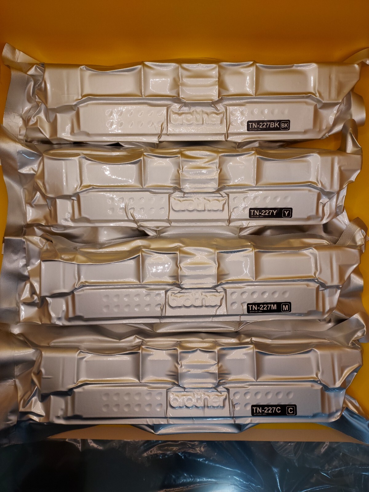 TN227 BROTHER BK NEW TN227C TN227Y TN227M SET (4-PACK) High Yield TN227 BROTHER BK NEW TN227C TN227Y TN227M SET (4-PACK) High Yield