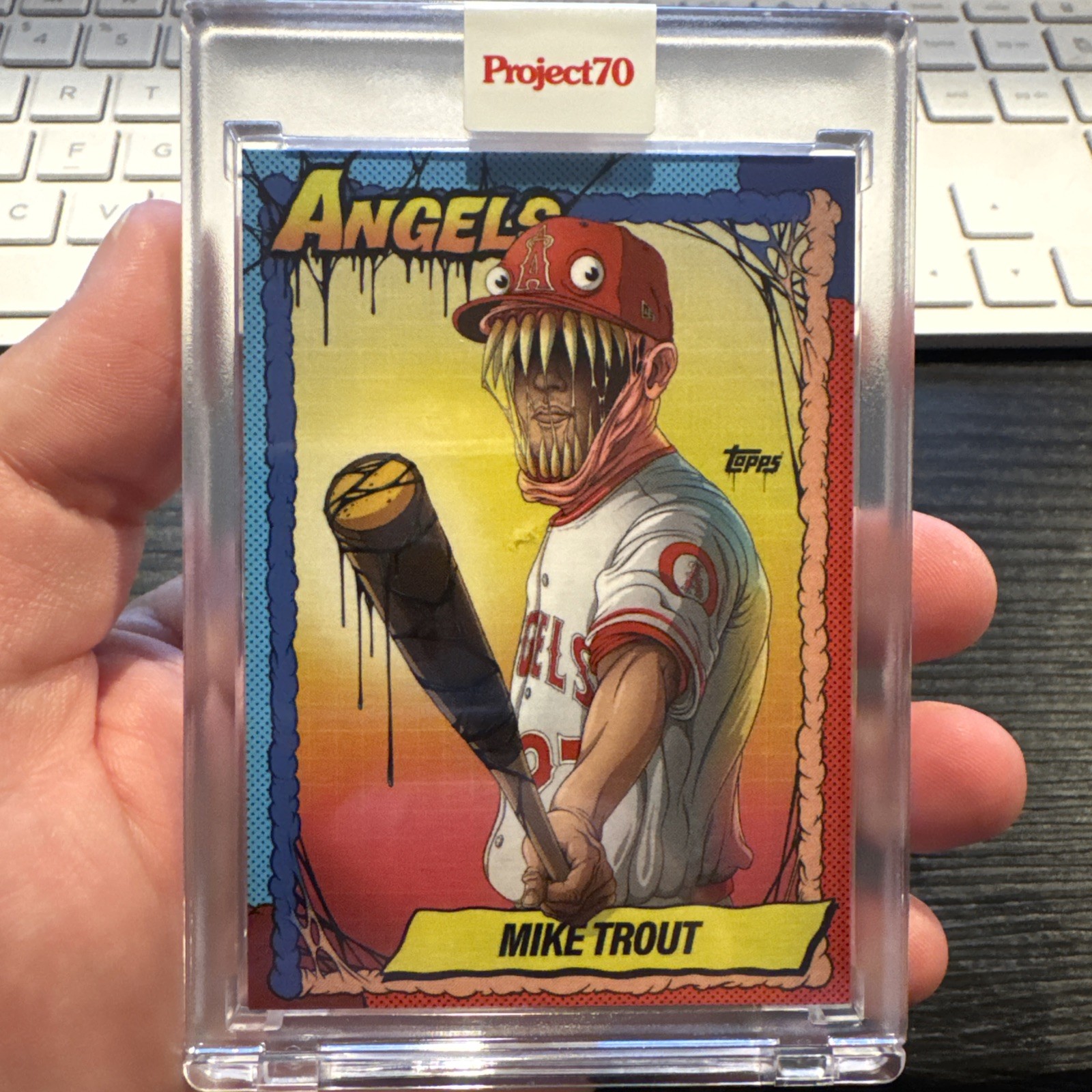 2021 Topps 1990 MIKE TROUT Project 70 by Alex Pardee #79 - Angels