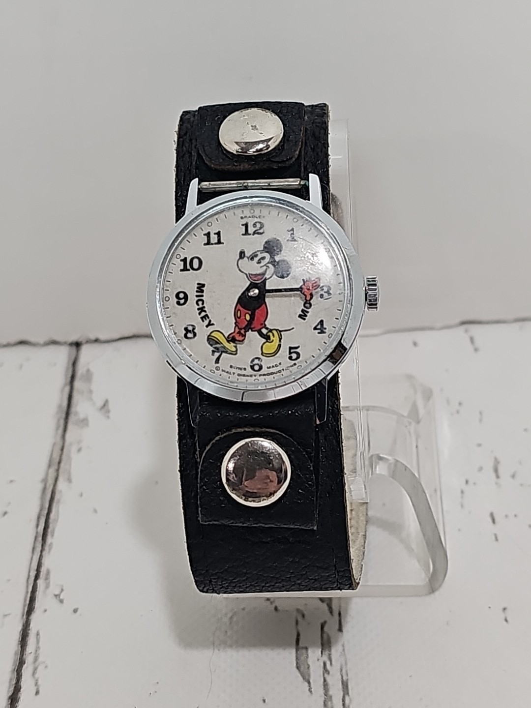 Vintage Bradley Mickey Mouse Fat Boy Watch