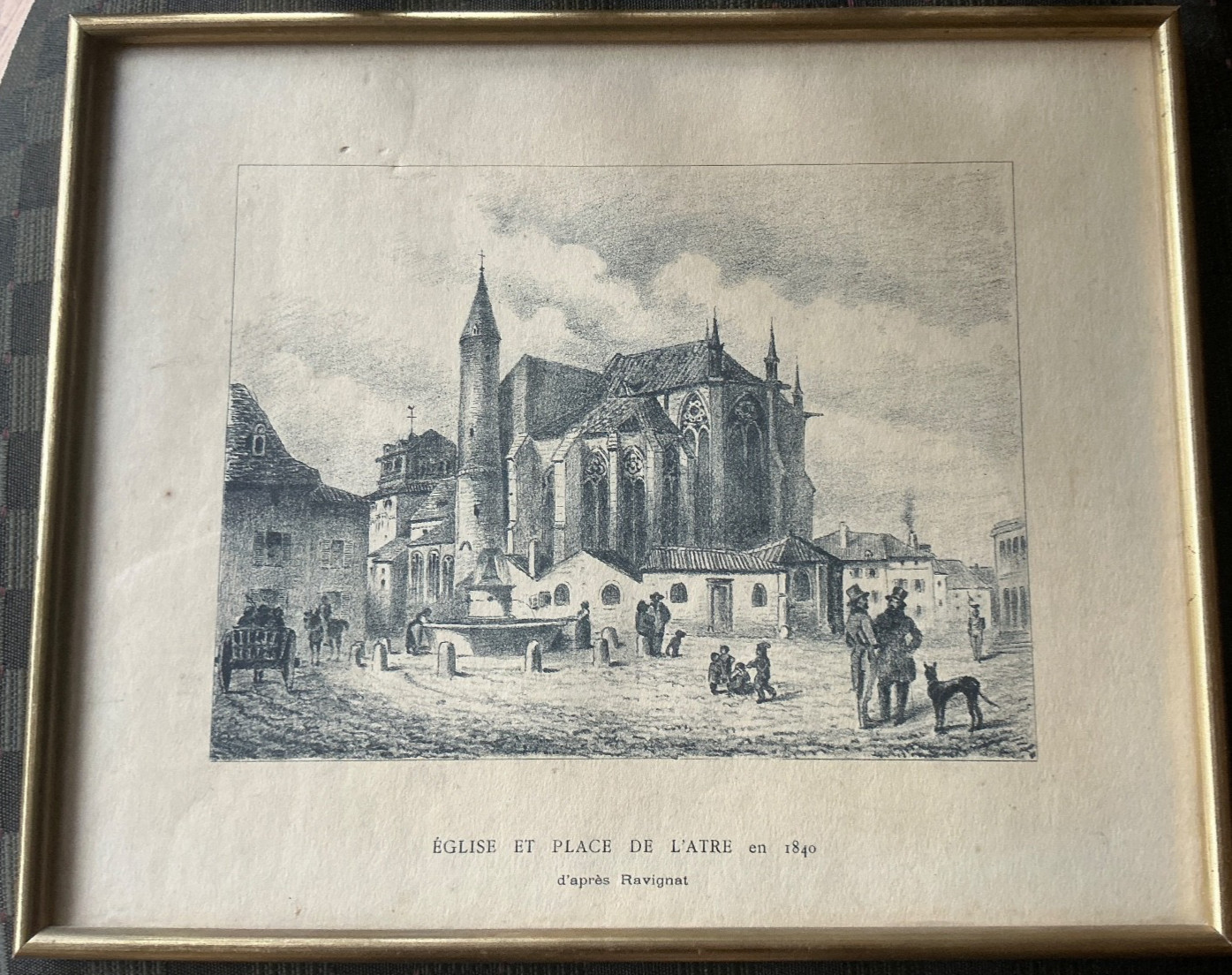 Original litography from French litogtapher Jean-Baptiste Antoine Ravignat.