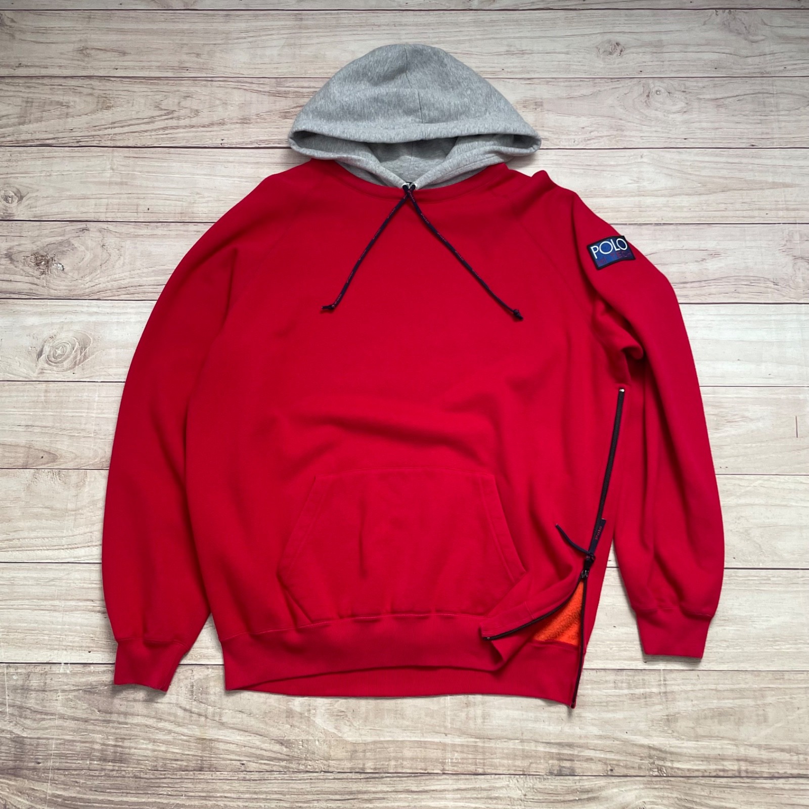 Vintage 90s Ralph Lauren Polo Hi Tech Red Hoodie Adult XL Pullover Sweatshirt Vintage 90s Ralph Lauren Polo Hi Tech Red Hoodie Adult XL Pullover Sweatshirt