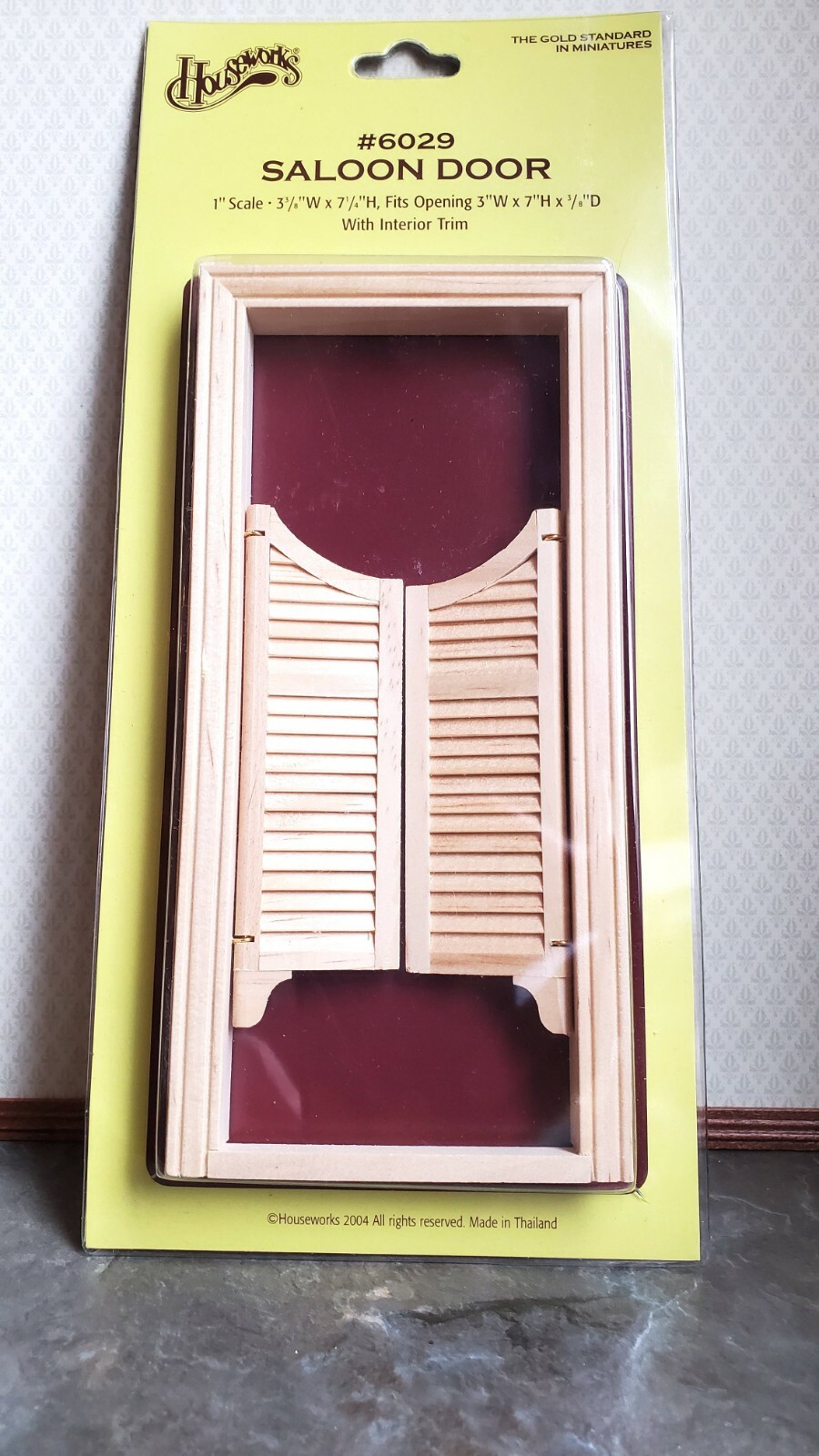 Dollhouse Miniature Old West Saloon Bar Door Split 1:12 Scale by Houseworks 6029