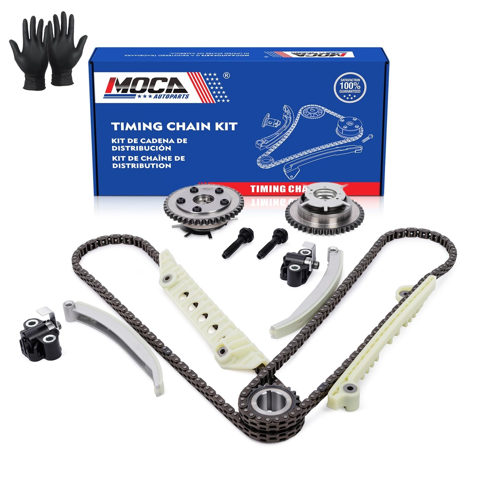 MOCA Timing Chain Kit w/VVT Cam Phasers 2006-2010 for Ford Explorer 4.6L | 20...