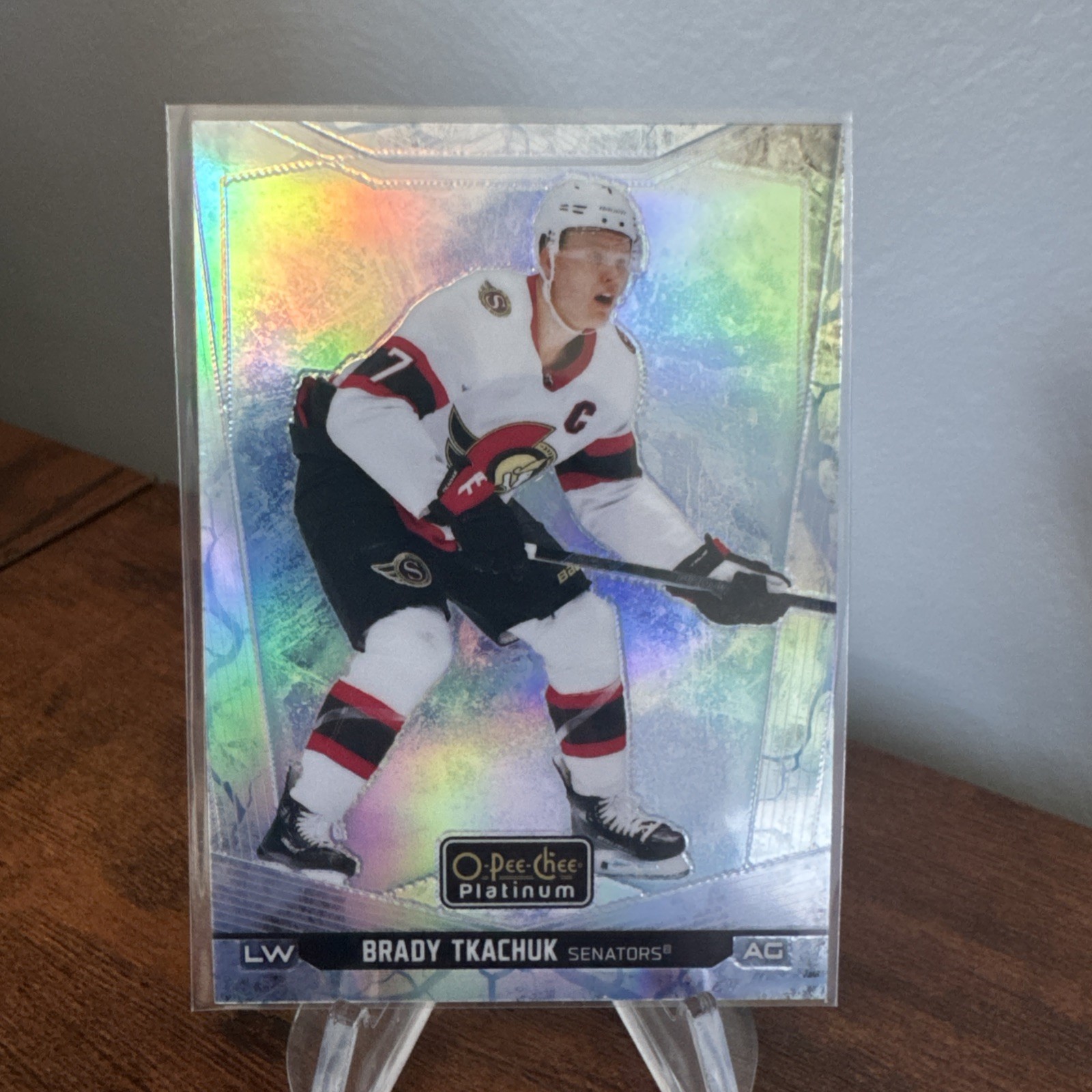 2024-25 O-Pee-Chee Platinum Brady Tkachuk Arctic Freeze 02/99 #16 Senators
