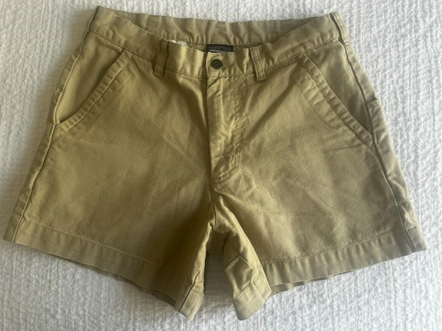 Patagonia Stand Up Shorts Men\'s Size 32 duck Canvas Hiking workwear Tan 5\