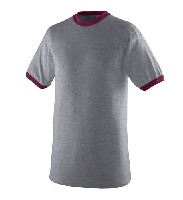 Augusta Sportswear 710 Men's Poly/Cotton T Shirt Jersey Knit Ringer Tee T-Shirt