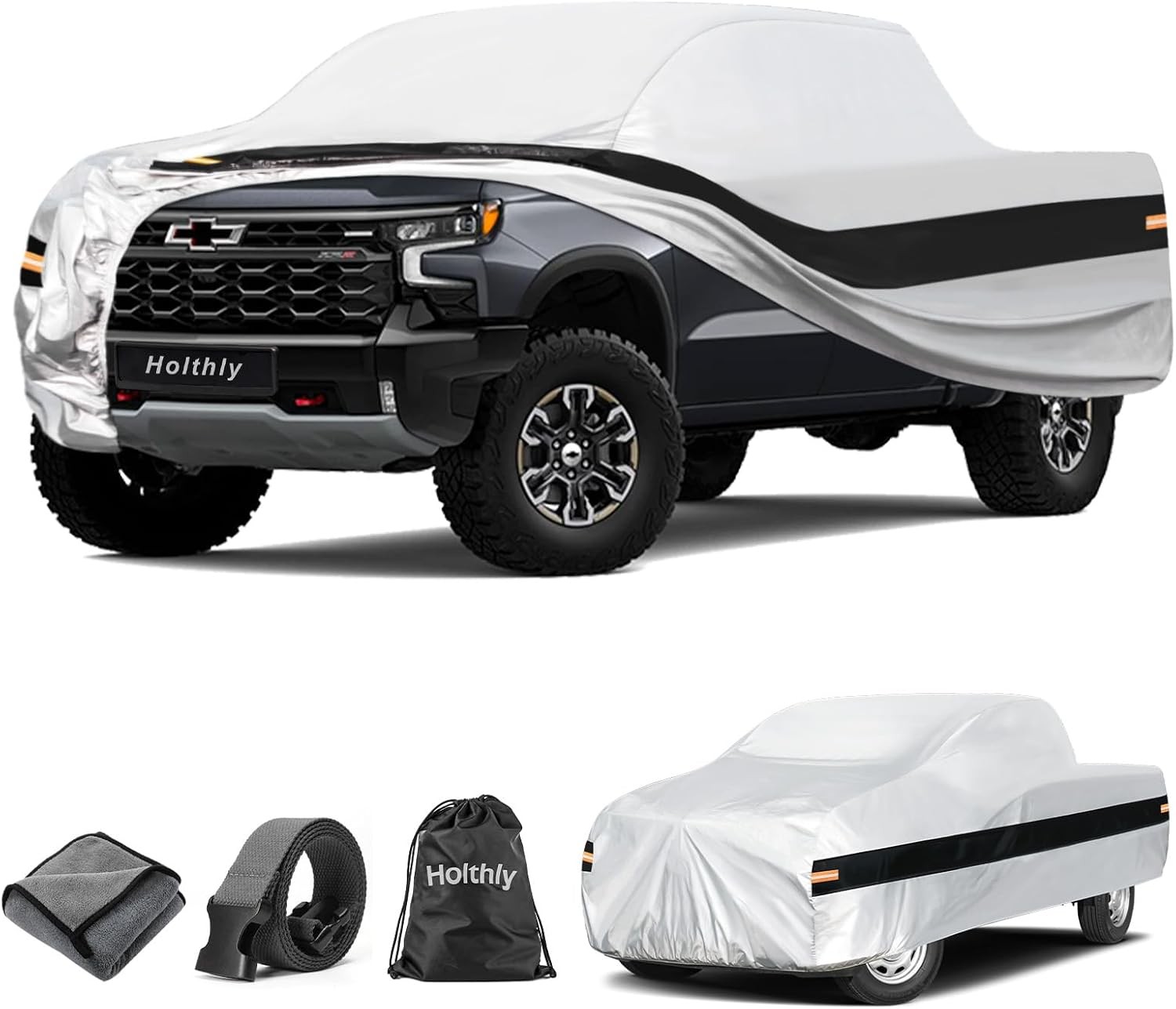 10 Layers Truck Cover Waterproof All Weather Custom Fit Chevrolet Silverado 1500