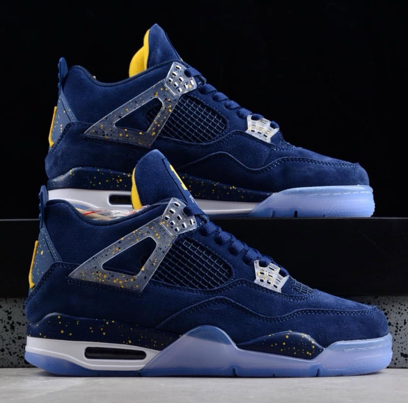 NEW MEN'S Jordan 4 Retro PE Michigan Wolverines All Size US 7-12 NEW MEN'S Jordan 4 Retro PE Michigan Wolverines All Size US 7-12