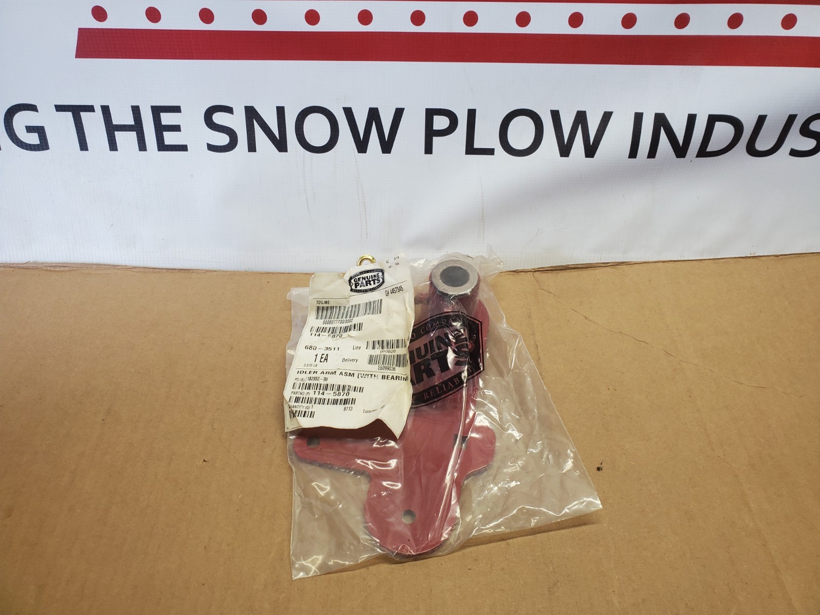 GENUINE OEM TORO 114-5870 Idler Arm Assembly (With Flange Bearings) Z-Master GENUINE OEM TORO 114-5870 Idler Arm Assembly (With Flange Bearings) Z-Master