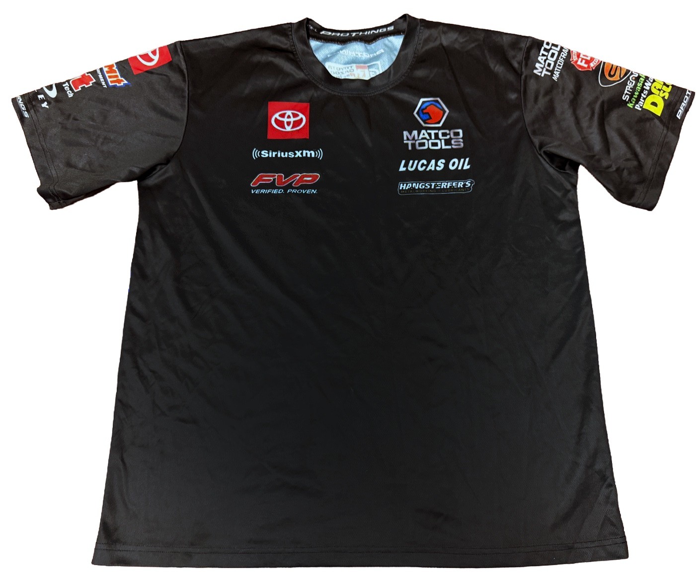 VRHTF RARE VTG ANTRON BROWN MATCO TOOL TOP FUEL DRAGSTER CREW SHIRT LARGE
