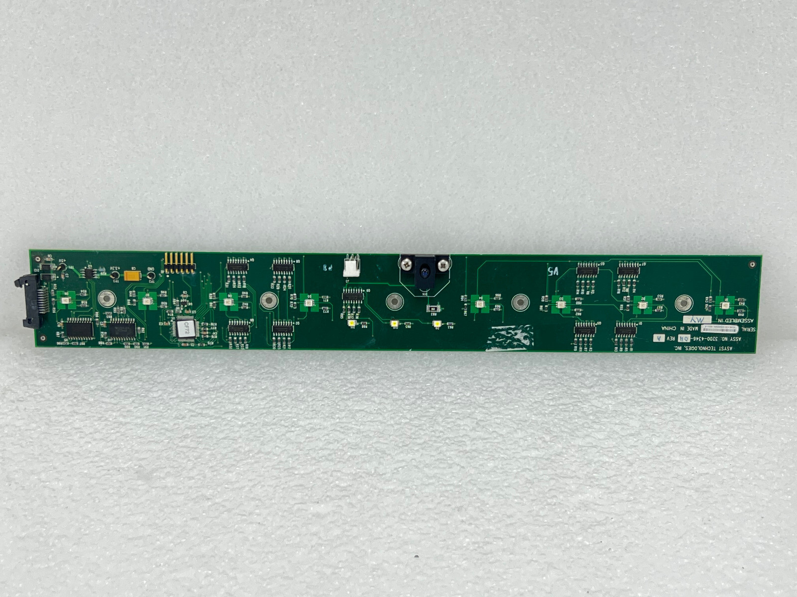 Asyst 3200-4346-04 Rev A Tri-RGB LED Display PCB Board / Card - Great Condition