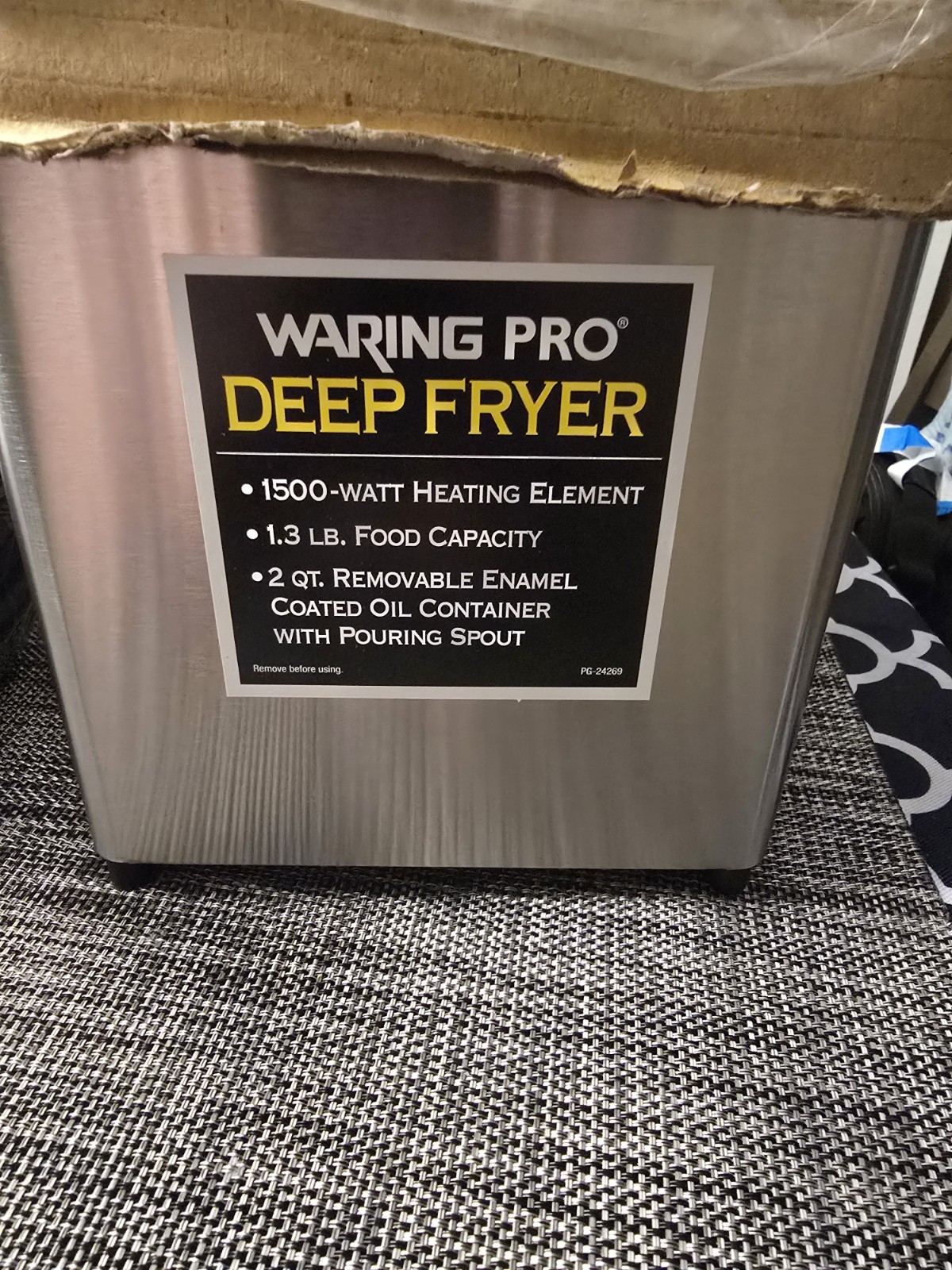 Waring Pro Professional 1.3 Lb FOOD Capacity Deep Fryer Silver